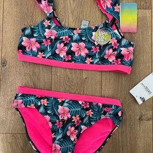 Brand new with tags Hurley girls two piece swim suit